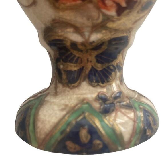 Vintage Vintage Satsuma Style Ornate Japanese Vase 10” - Picture 12 of 13